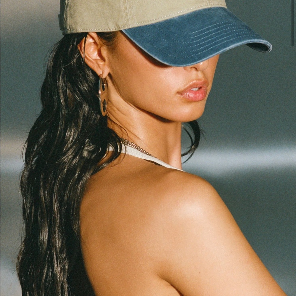 Joah Brown Blue and Tan Hat Casual Style